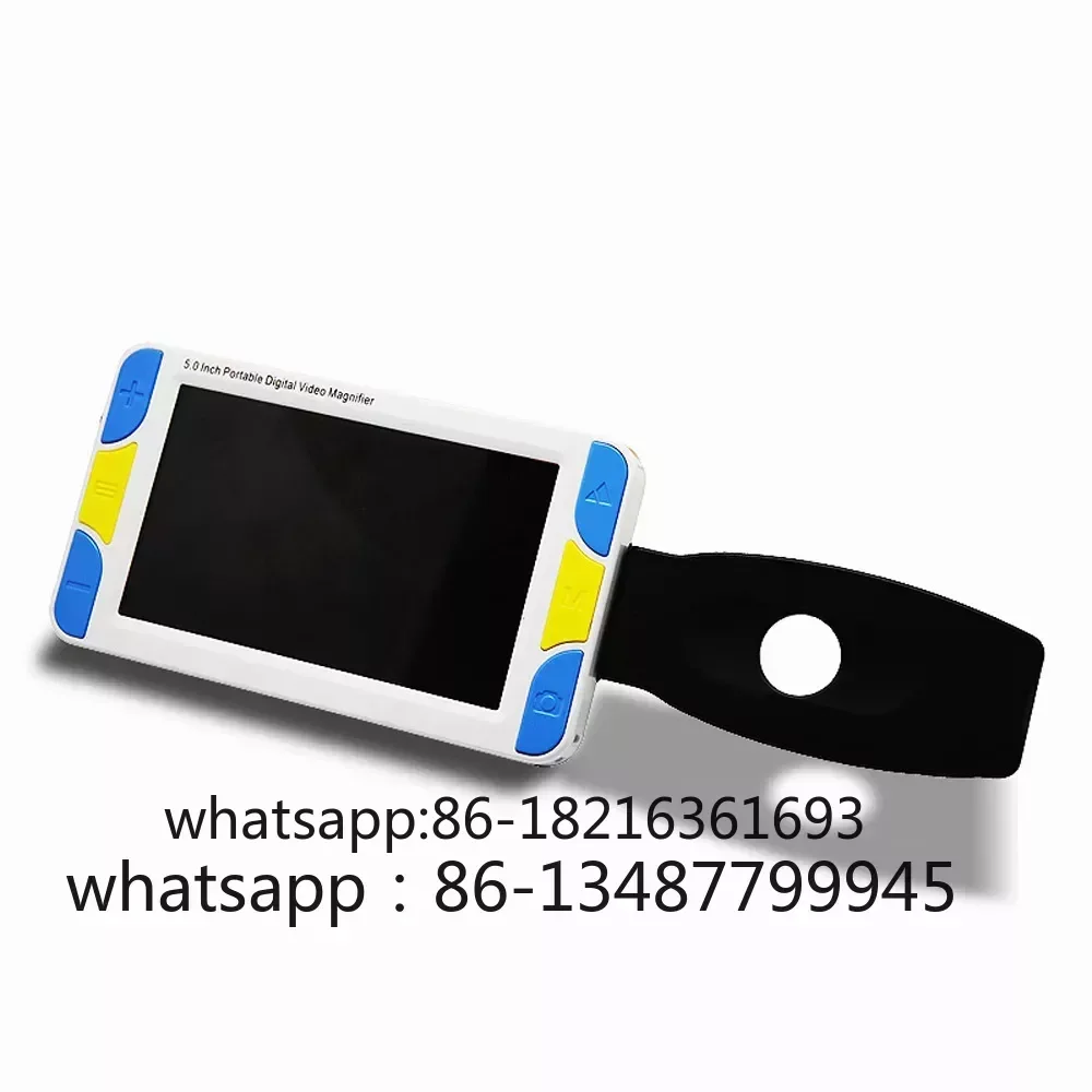 

5-дюймовая ЖК-видеолупа с низким видением, лупа для чтения, цифровая видеодорожная лупа, увеличительное стекло, электронный микроскоп