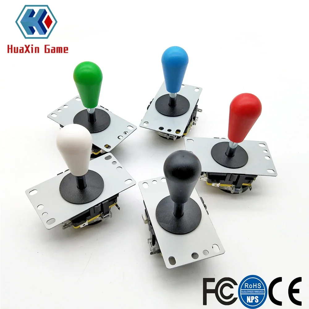 2 PCS Copy Sanwa 8Way Joystick With Micro Switch For DIY Arcade Game Machine High Quality Multi Color Red Green Blue White Black