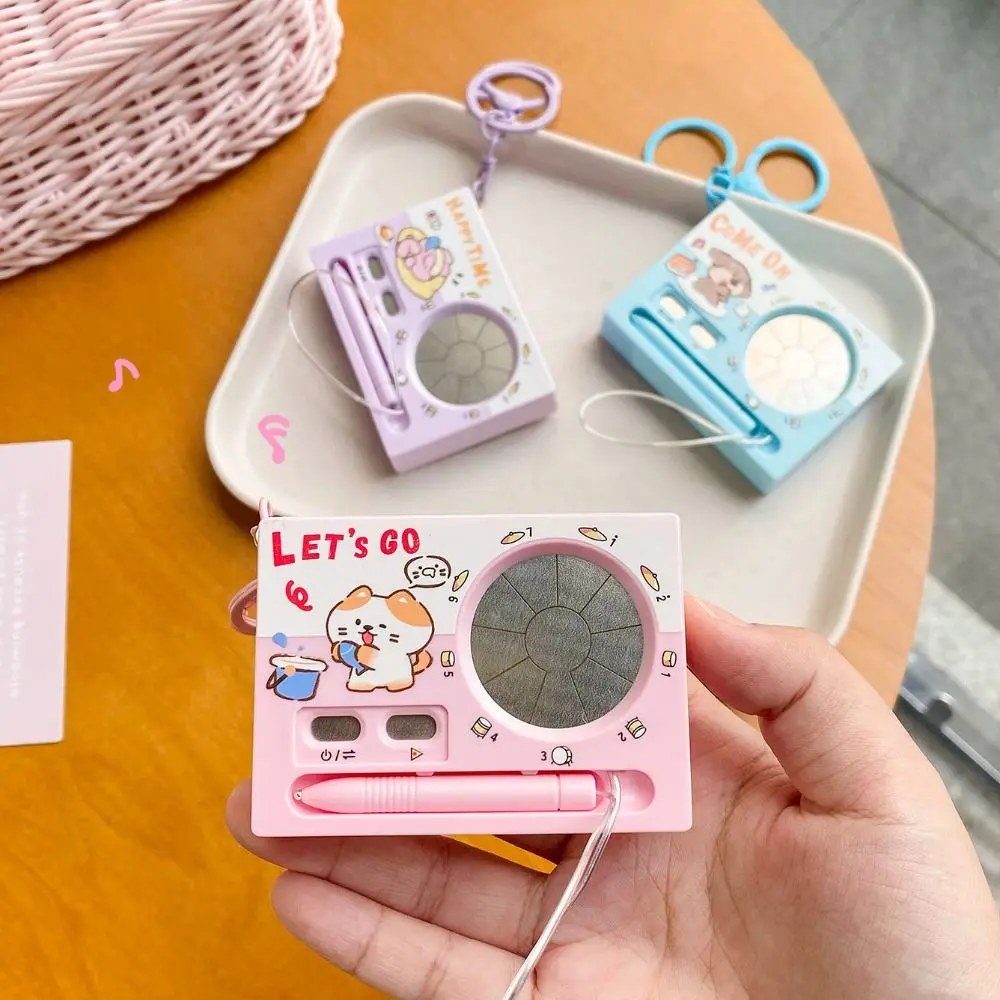 Compact Portable Size Music Instrument Keychain Smooth Sturdy Plastic Lightweight Sound Fidget Pendant Fine Polishing