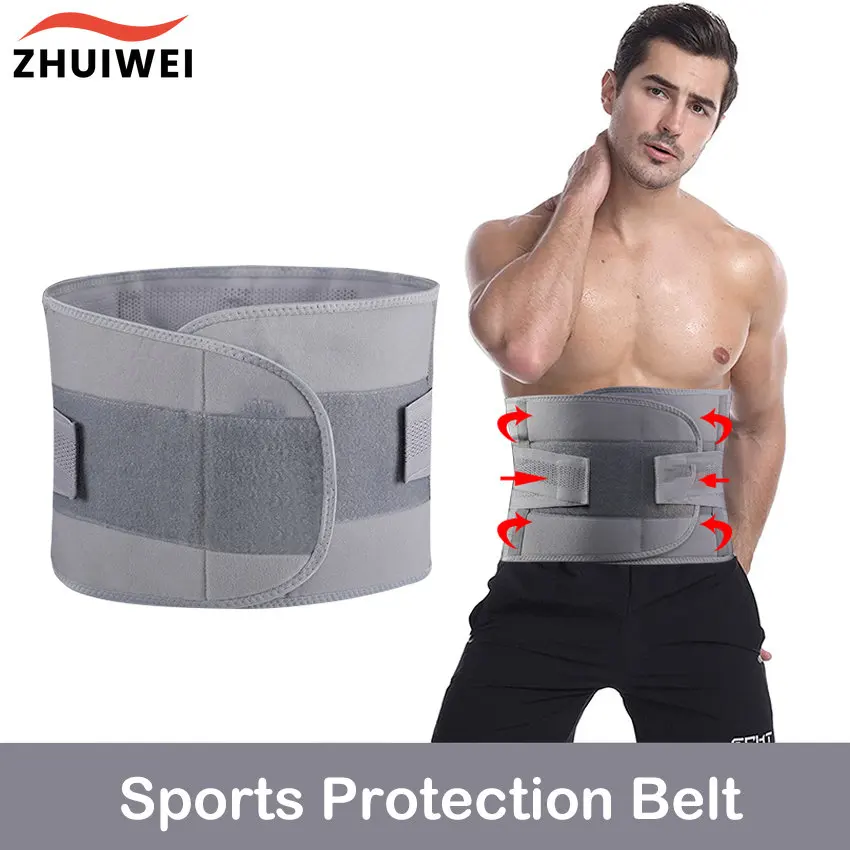 Sports Lumbar Support with Dual Adjustable Straps for Keep Spine Straight and Safef,Breathable Waist Support Belt for Sciatica