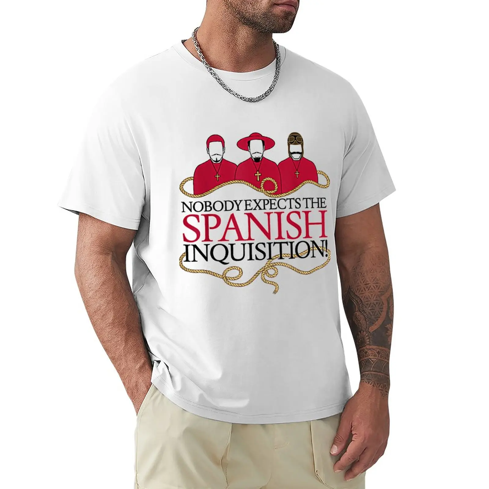 

Monty Comedy - The Spanish Inquisition T-Shirt summer clothes Short sleeve tee Aesthetic clothing t shirts for men pack