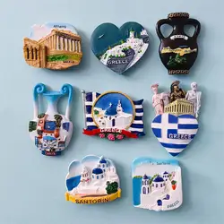 Europe Greece Magetic refrigerator stickers tourist attractions souvenirs Fridge Magnets handmade creative Gift for home decor
