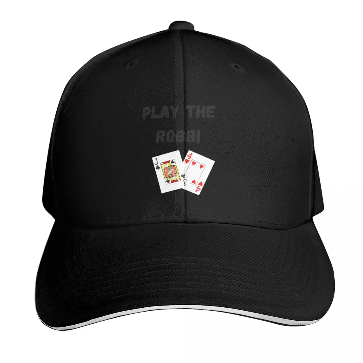 Play The Robbi Poker Hand Baseball Cap Curved Brim Classic Fit Low Profile Unstructured Unisex for Men Women