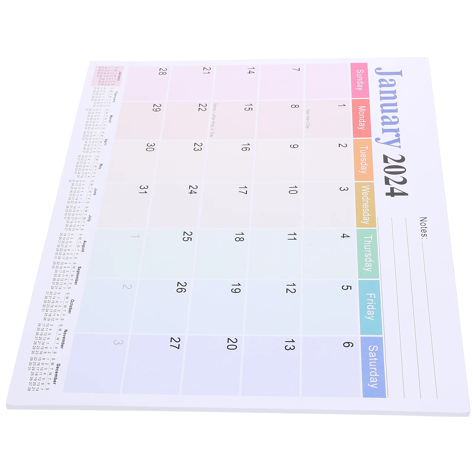 

Desk Calendars Wall Paper Refrigerator Decorative Magnetic Planning Colorful Fridge Hanging Man