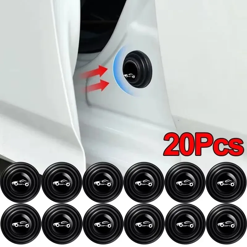 5/10/20PCs car shock-absorbing and silent mat anti-collision silicone car door protector stickers buffer gasket auto accessory