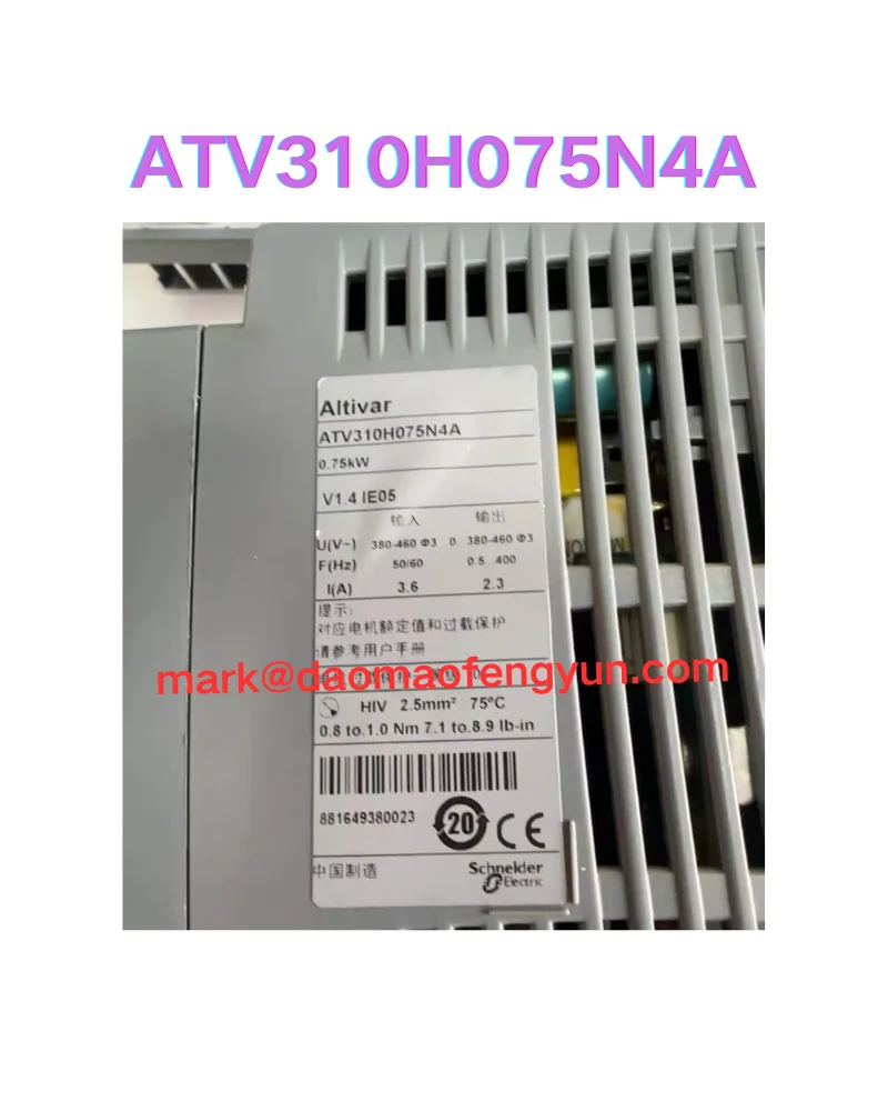 

ATV310H075N4A Б/у инвертор 0,75 кВт, тест в порядке