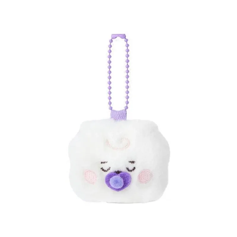 Chaveiro de pelúcia da série BT21, boneco fofo de desenho animado, pingente kawaii, acessório para fãs, produto de anime, atacado.