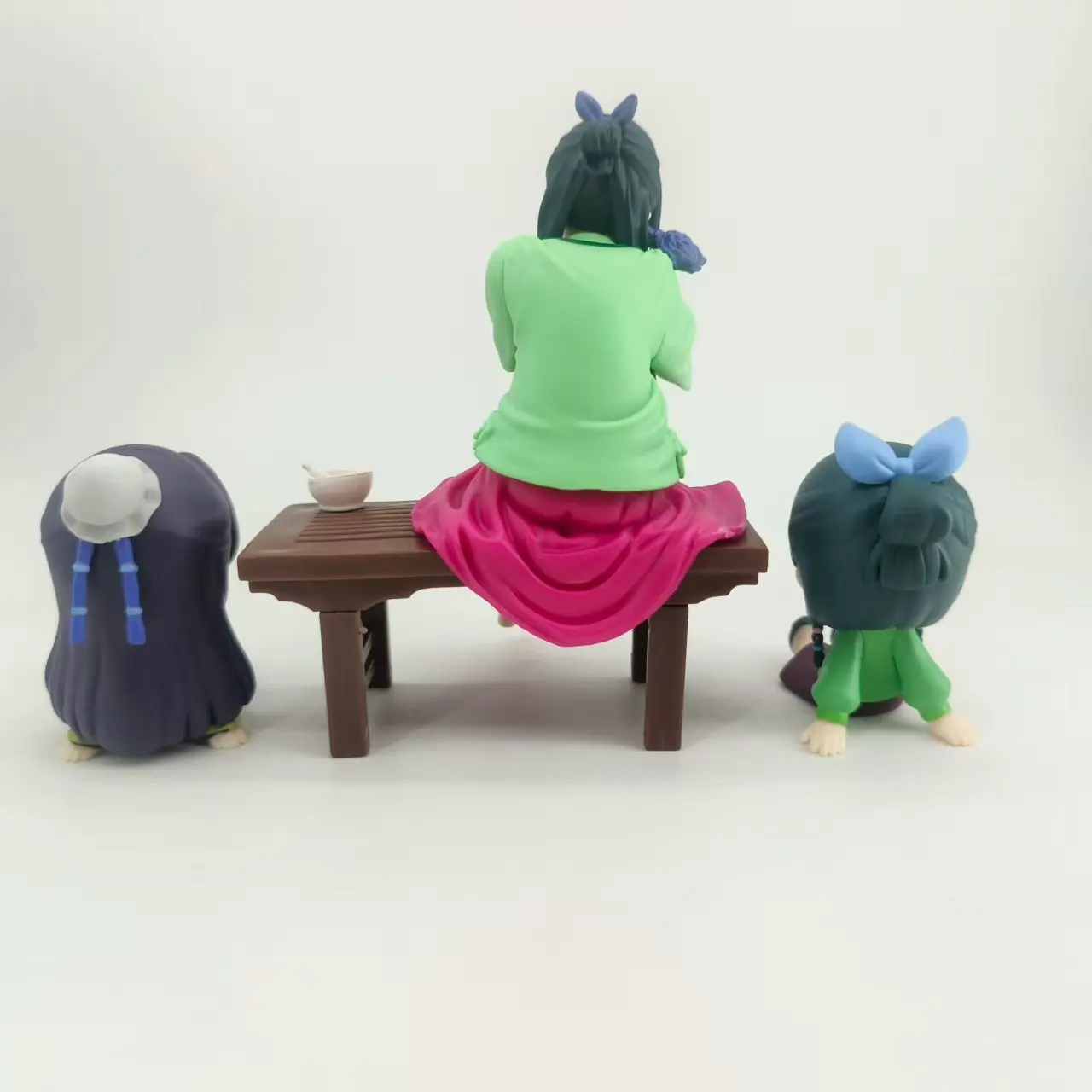 Аниме Apothecary Diaries Maomao Jinshi Фигурки ПВХ Kawaii Mao Mao Сидячие игрушки Настольный автомобиль Орнамент Модель Коллекционный подарок