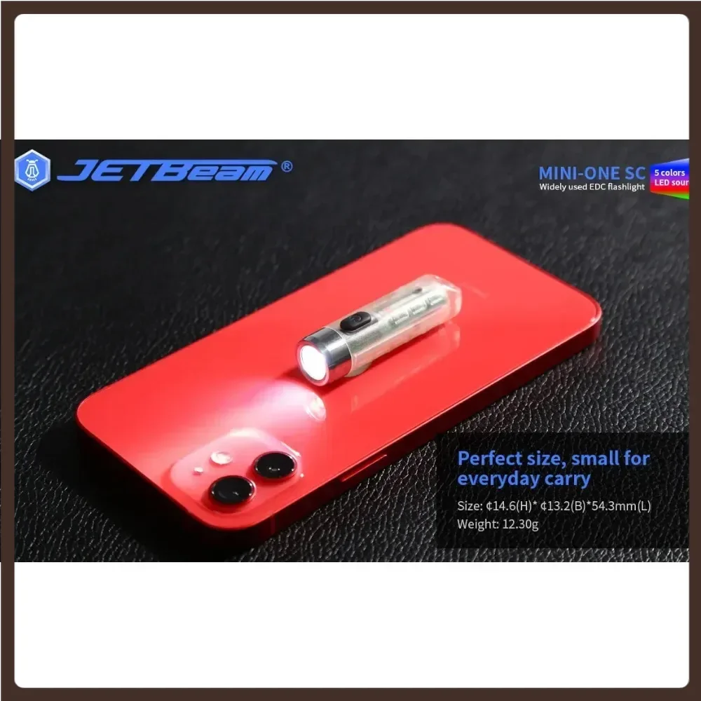 

Jetbeam MINI ONE SC Five Colors Multi-purpose EDC Light Type-C USB Portable Ultraviolet Key-chain Torch MINI flashlight