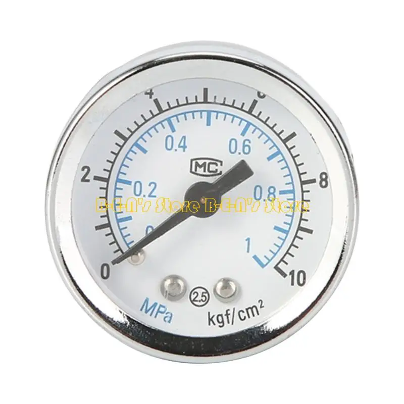 Y1AD Pressure Gauge 0-1.0MPa / 0-10kgf/cm² Brass Thread Gauge Shatter-proof Gauge