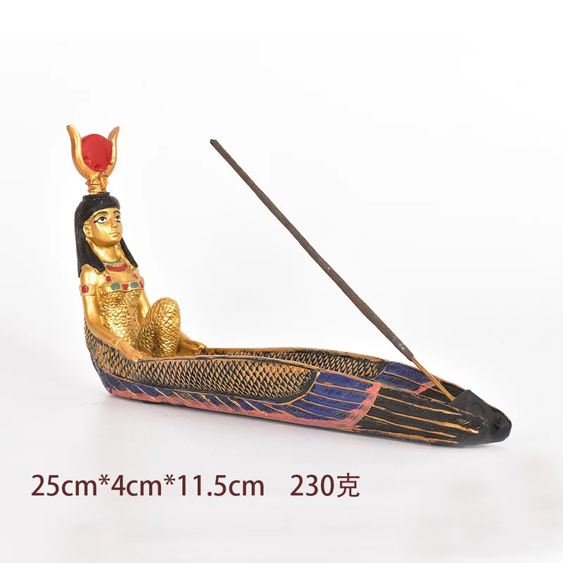 Creative exotic ancient Egyptian Isis figurine resin craft Cleopatra souvenir for living room
