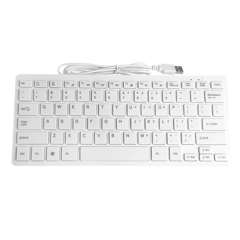 Mini Multimedia USB External Keyboard For Notebook Laptop PC Computer