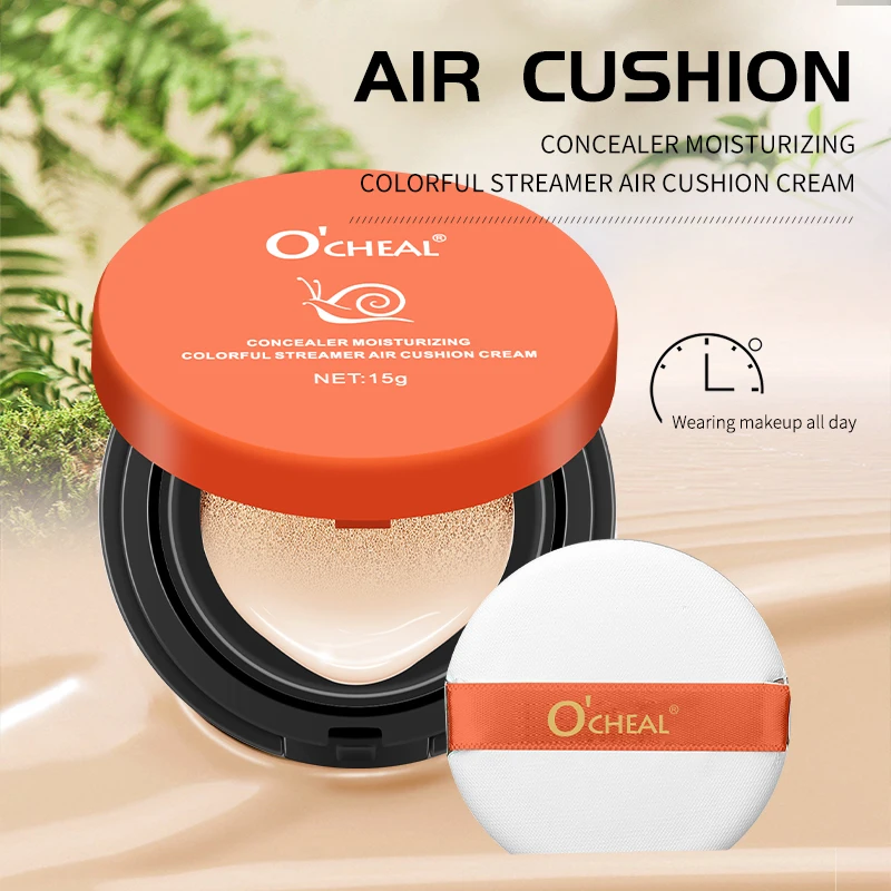 OCHEAL Whitening BB Cream Foundation Cream for Face Makeup Concealer Air Cushion for Girl Make Up Facial Beauty Original Makeup