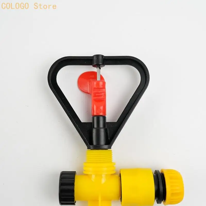 Outdoor Watering Sprinkler with Hose Port for Lawn and Garden Use D0LD