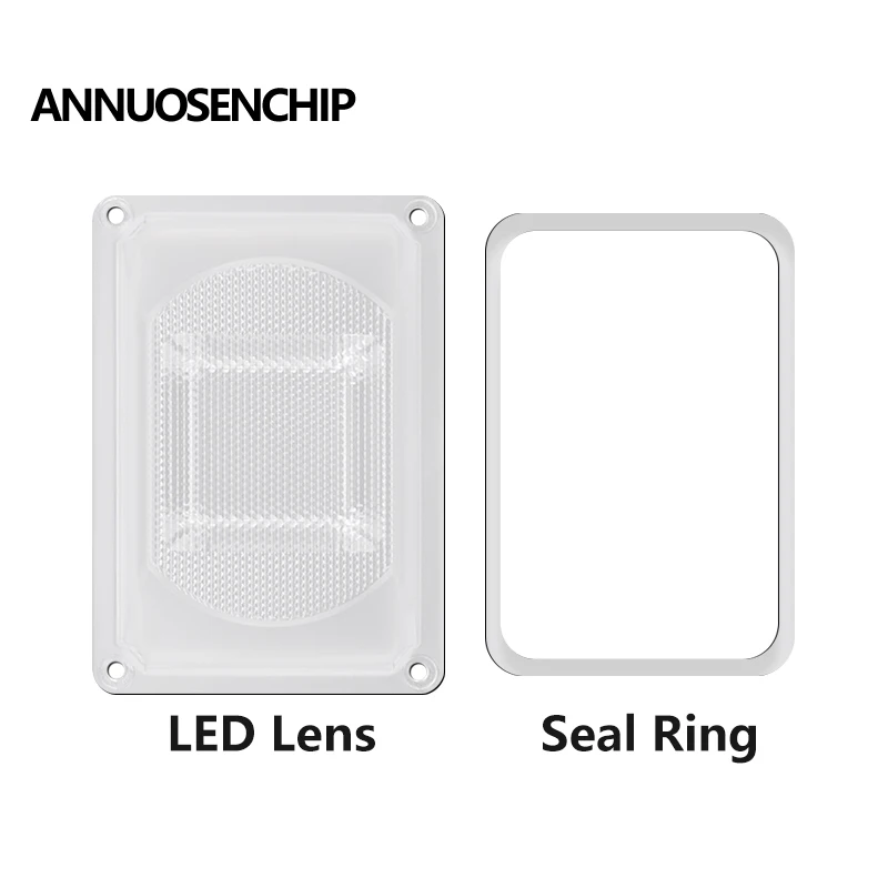 90 Degree LED COB Chip Light Lens PC Lamp shade with Waterproof Sealed Silicone Ring for LED Source Outdoor Grow Flood Light DIY