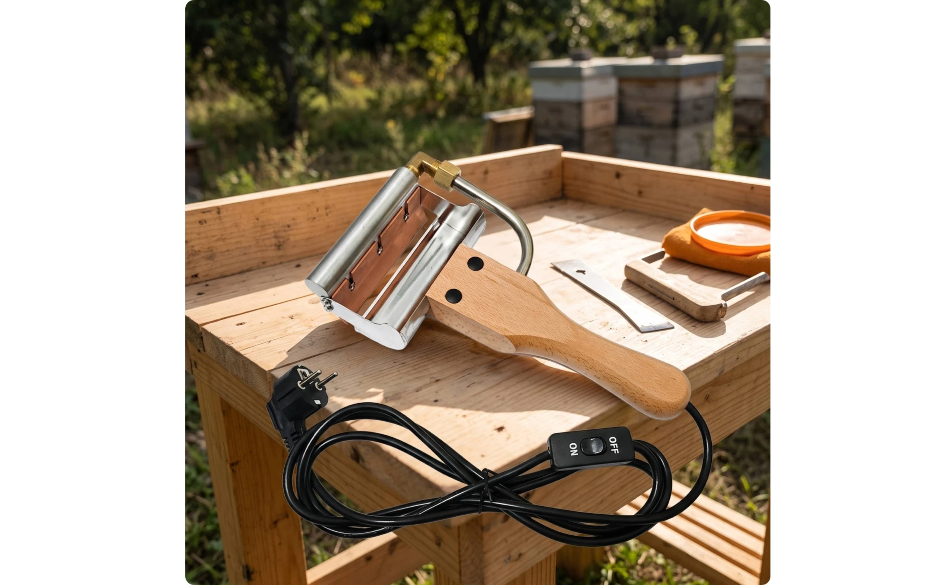 Electric Honey Uncapping Tool Ergonomic Electric Uncapping Tool Heated Honey Scraper Heavy-Duty for Beekeepers, Apiary Electric Honey Uncapping Tool Ergonomic Electric Uncapping Tool Heated Honey Scraper Heavy-Duty for Beekeepers, Apiary