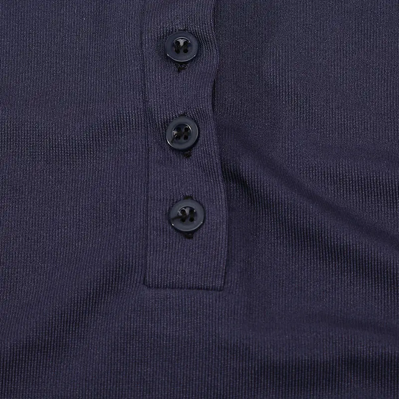Trendiges Langarm-T-Shirt mit Knöpfen 2026 Neue Spicy Girls Figurbetonte Schlankmachende Basic-Oberteile Vielseitige Lässige O-Ausschnitt Einfarbige T-Shirts – Detail 21
