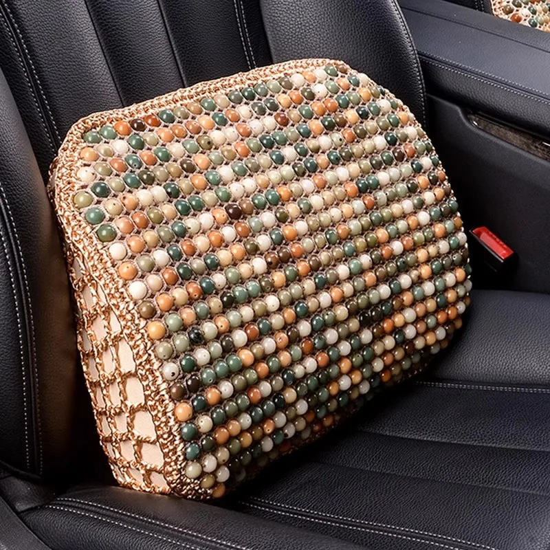 

Summer car Bodhi bead waist support pillow, neck support pillow, backrest pad, memory foam breathable, special for drivers