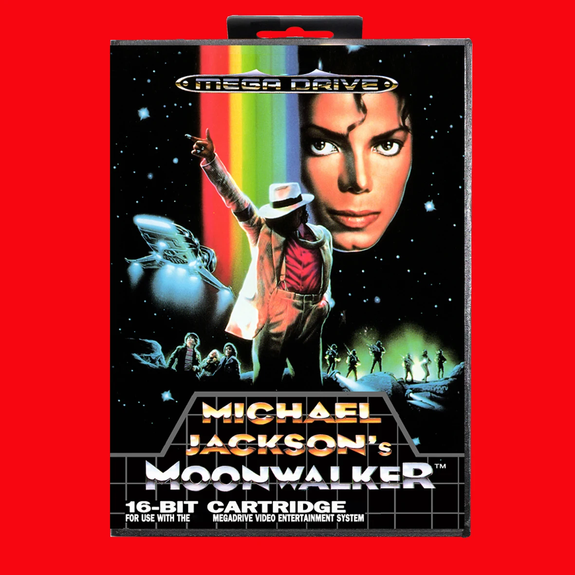 Moonwalker with EUR Box for 16 Bit Sega MD game Cartridge Megadrive Genesis system