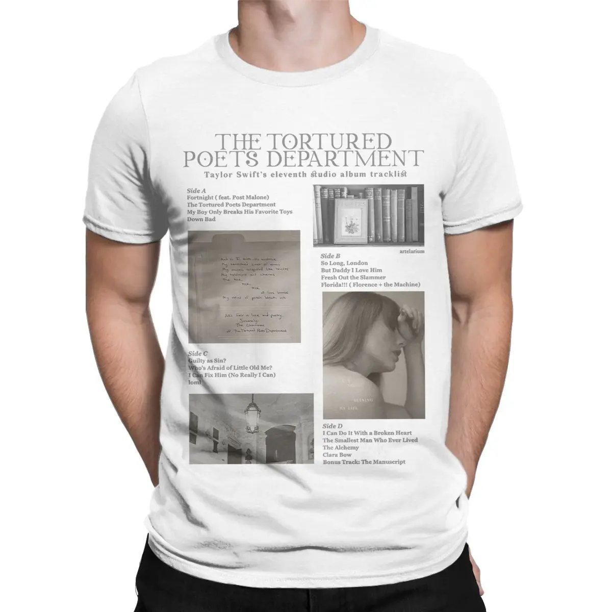 Men Women The Tortured Poets Department Graphic T Shirt Outfit Novelty Cotton TTPD Merch T Shirts Tee Clothing