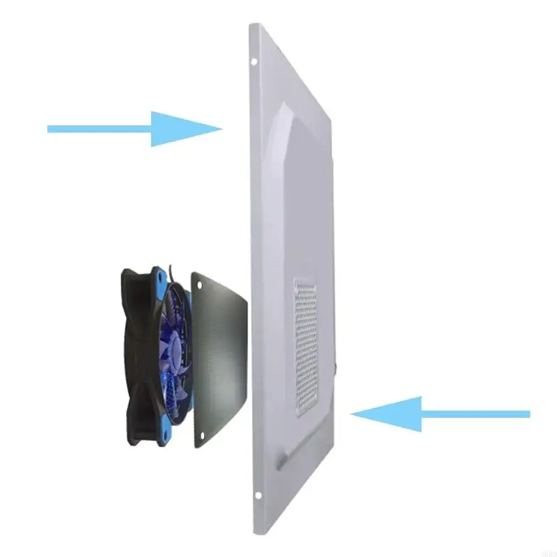 A9BD Dust Filter Computer Fan Filter Cooler PVC Black Dustproof for Case Cover Computer Mesh 12/14/9/8/7cm 5Packs