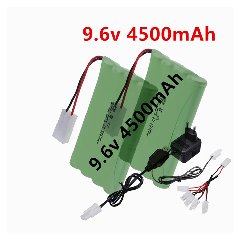 9.6V 4500mah NiMH Battery or 9.6V Charger For RC boat , RC car , tank toys, Lighting, model car,etc.