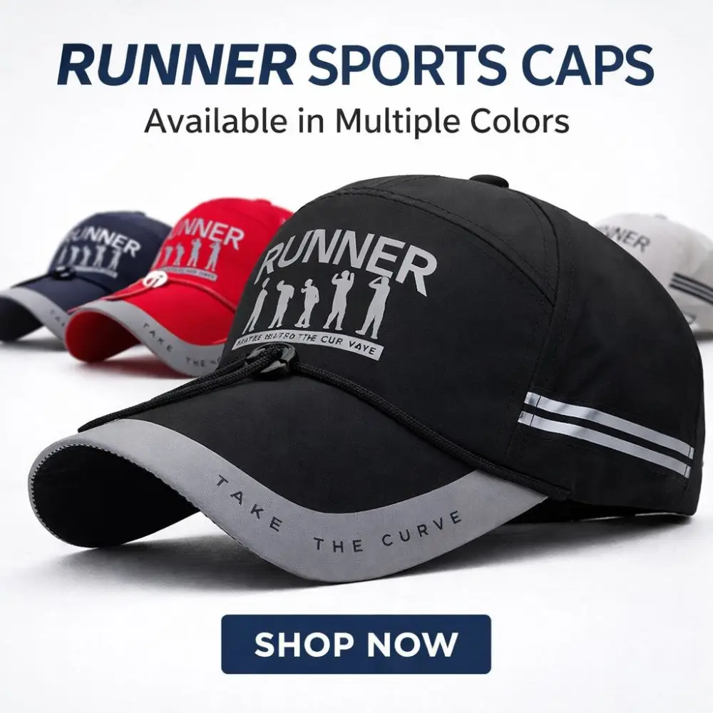 Summer With Windproof Rope Extended Brim Adjustable Baseball Cap Fishing Hat Trucker Caps Dad Hats outdoor sports cap