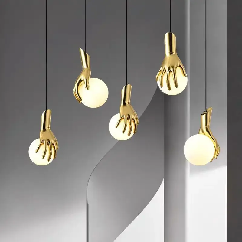 

Resin Hand-palm Lights Bedside Pendant Light Fixtures Clothing stores Bars Art galleries Showroom Decorative Lights