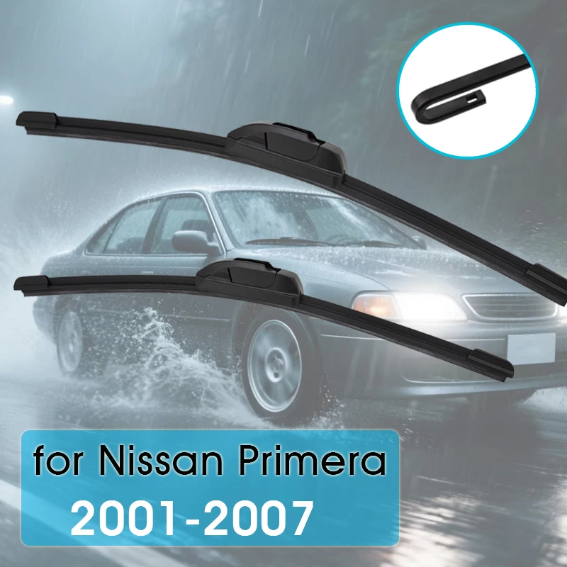 Auto Wischer Klinge 26 "+ 19" Für Nissan Primera P12 2001-2007 Windschutzscheibe Gummi Refill Frontscheibe wischer Auto Zubehör