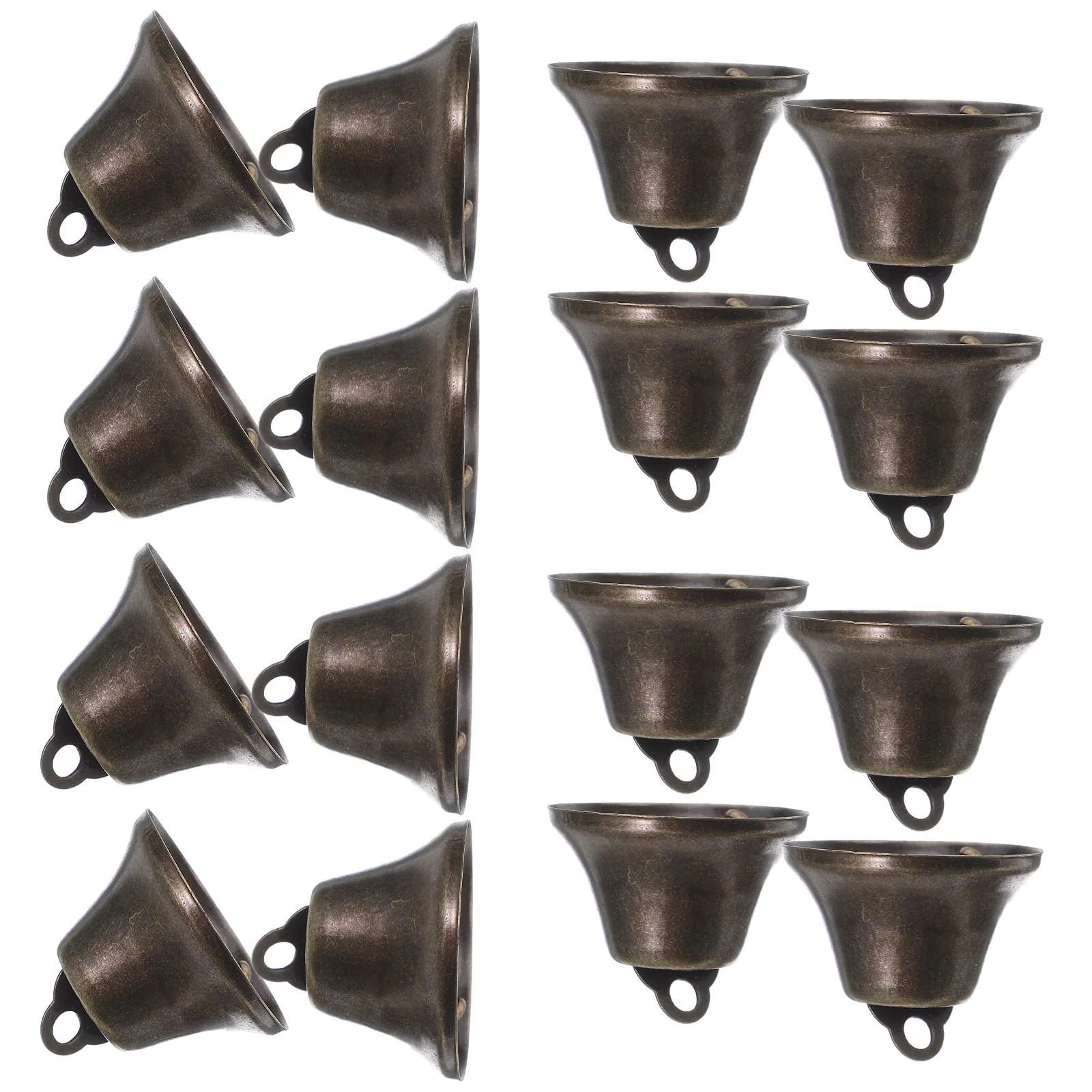 30 قطعة جرس الحلي خمر المعلقات المعدنية الصغيرة DIY بها بنفسك الحرف المنزل زينة عيد الميلاد خمر جرس الحلي الحرفية أجراس معلقة