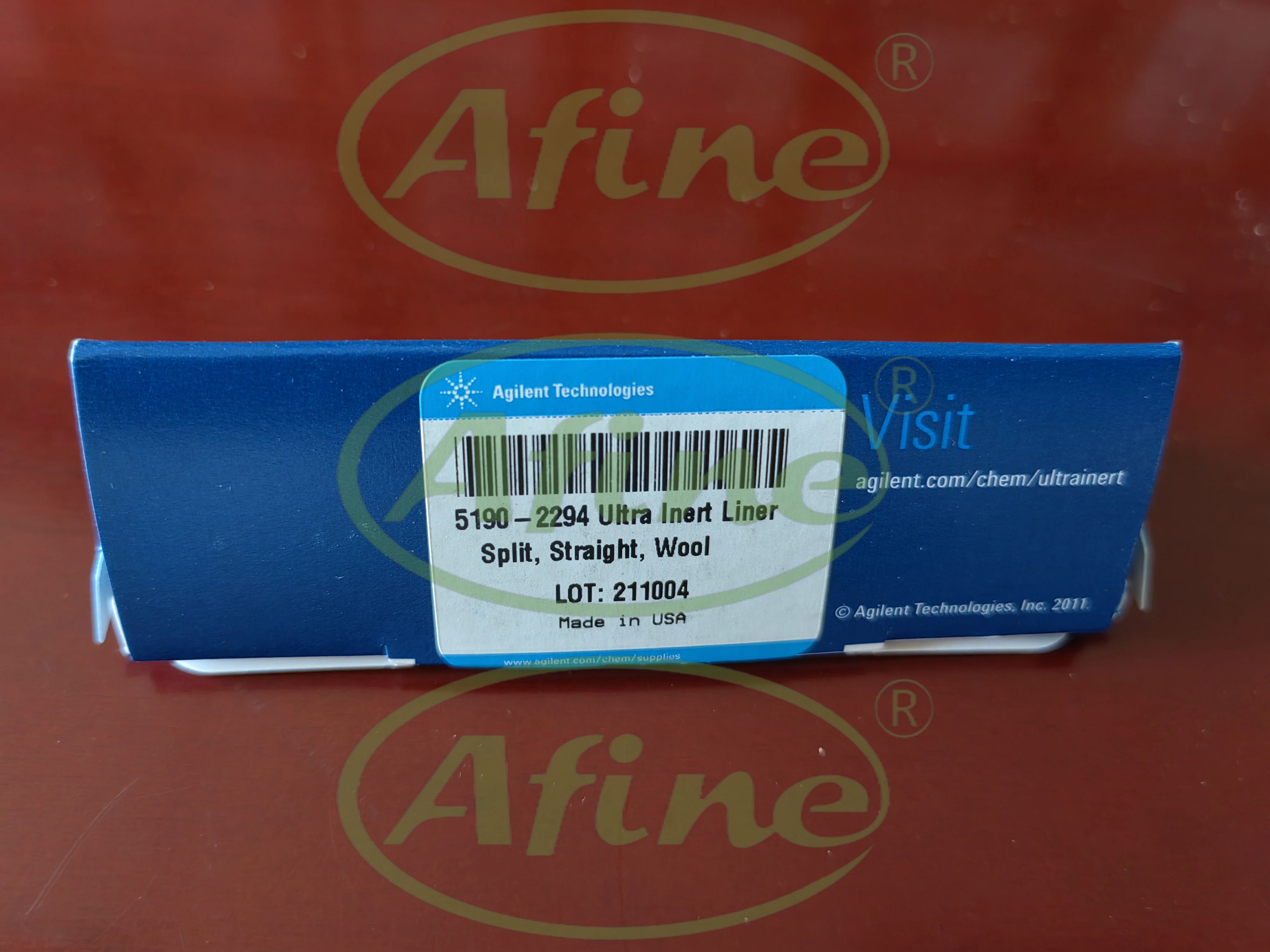 AFINE Liner Tubes, 5190-2294 Agilent Inlet Liner Tubes, Ultra Highly Inert, Diverter, Straight, Glass Hair