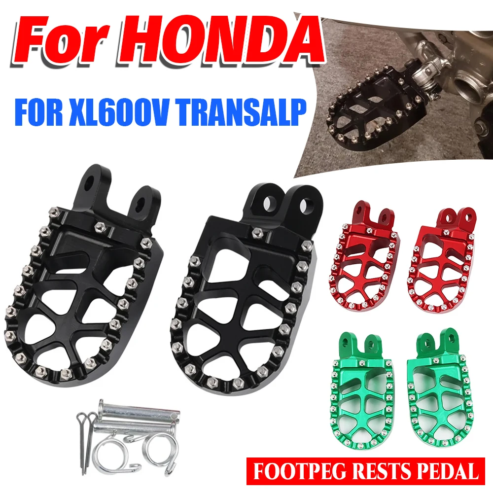 

Motorcycle Accessories Footrest Footpegs Foot Pegs Pedals For HONDA XL 600V TRANSALP XL600V XLV600 XLV 600 XL600 V XL 600 V 1999