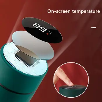 Přenosná termoska na kávu a čaj, hrnek v čínském stylu, inteligentní displej teploty, vakuová baňka, láhev na vodu s filtrem, termoska 8 nejlepší prodej termoska z Číny - №3