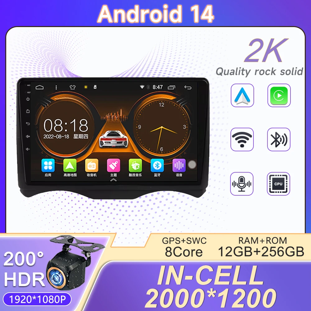 

Android 14 For Citroen C2 C3 2002 2003 - 2006 Auto Radio Multimedia Player Navigation GPS No 2din DVD 5G WIF android Multimedia