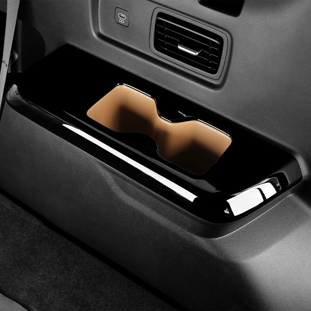 

Automotive 3-row Cup Holder Frame Decorative Trim ABS Material For Hyundai Santa Fe MX5 2024 2025 LHD/RHD Interior Accessories