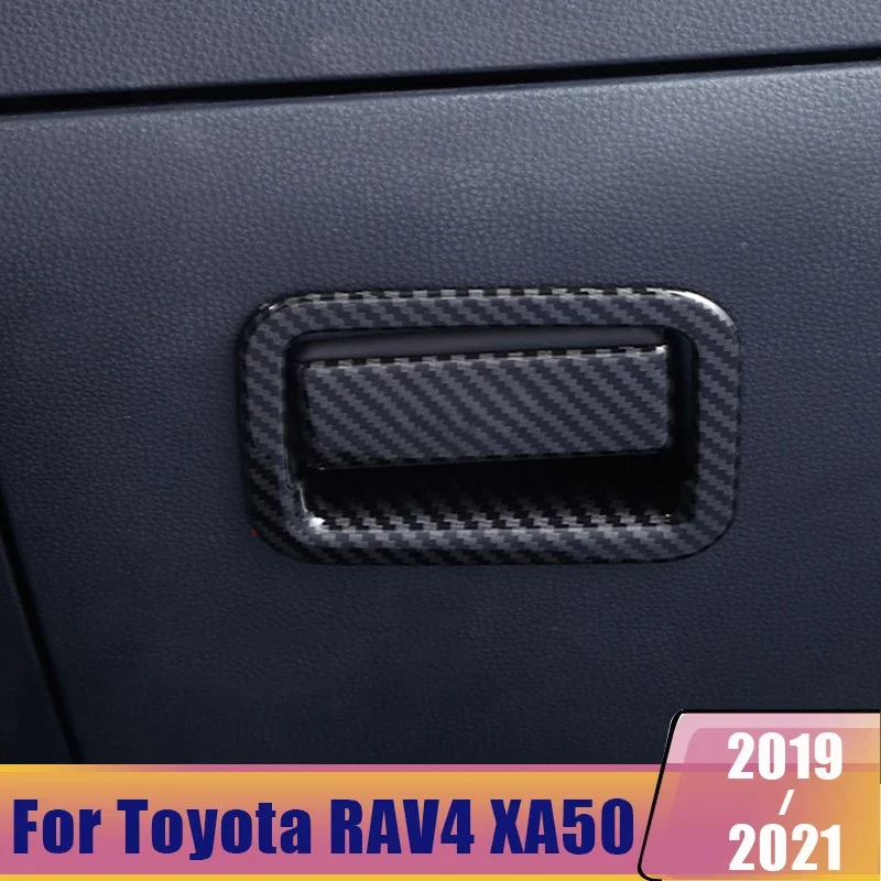 For Toyota RAV4 XA50 2019-2022 2023 2024 Accessories Glove Box Handle Patch Cover Copilot Storage Clasp Hands Sequins Stickers
