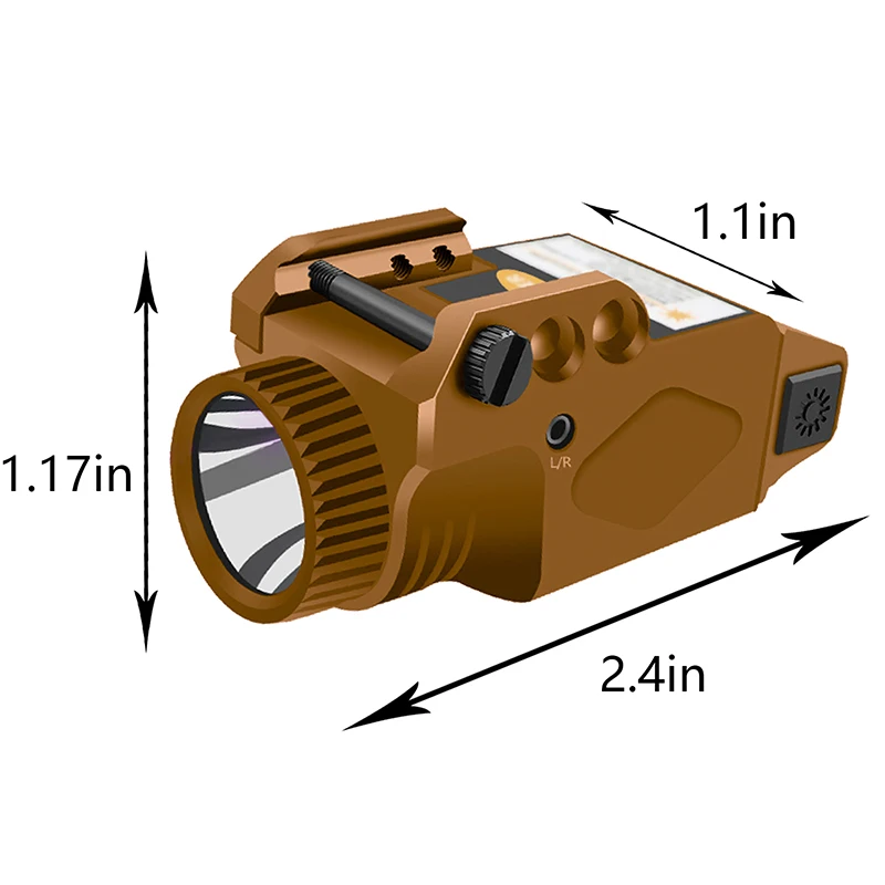 Imagem -04 - Visão Tática a Laser Lanterna Led Lanterna Luz Estroboscópica Combi Red Dot Scope para Riflescope Handgun Glock Pistola Airsoft Arma Caça