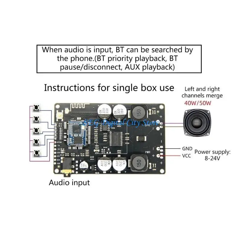 U75B يعزز جودة صوت مكبر الصوت مع المجموعة المبتكرة 5.1 QCC3034 المتوافقة مع تقنية #5