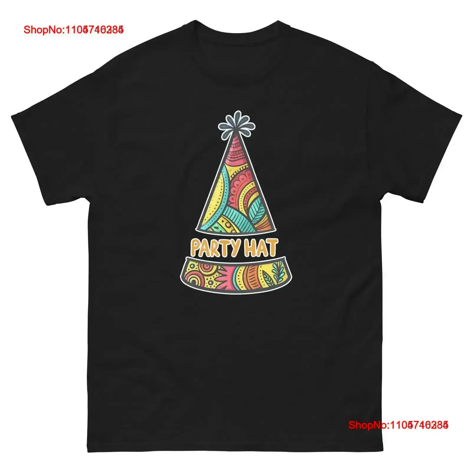 Party Hat Supplies Items Birthday Event T Shirt vintage Washed Top For Everyday Wear Soft streetwear designer clothes fashion