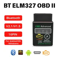 Bluetooth ELM327 OBD2 Car Code Reader Scanner V1.5 Fault Detector Check Engine For iOS/Android/PC Automotive Diagnostic Tools