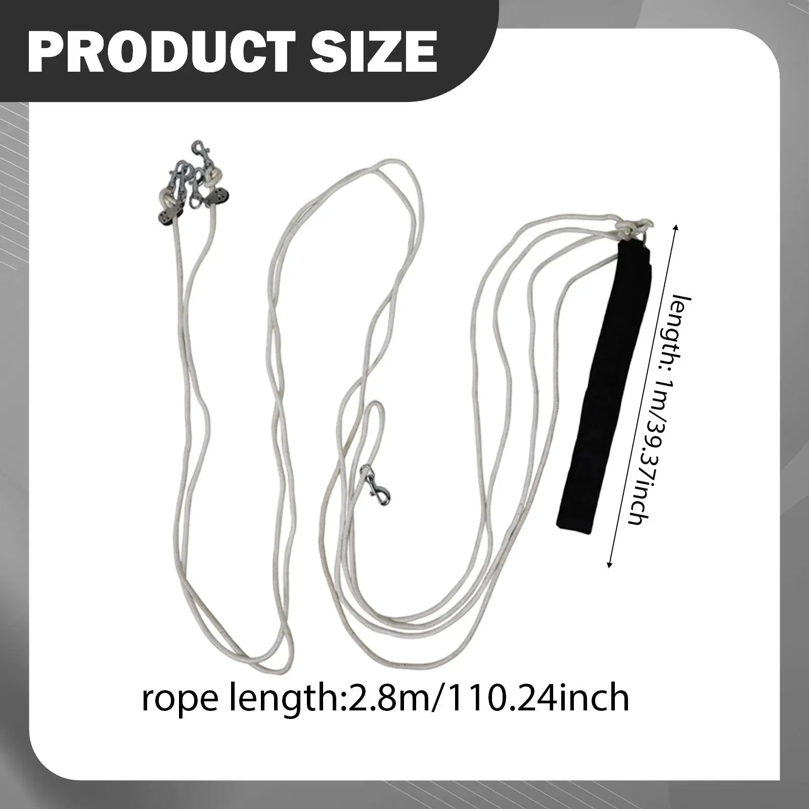 حبل من الرصاص للحصان، التحكم في الحصان، قفل تعديل بكرة الرصاص للتدريب الرائد شديد التحمل، أداء الخيول، #6