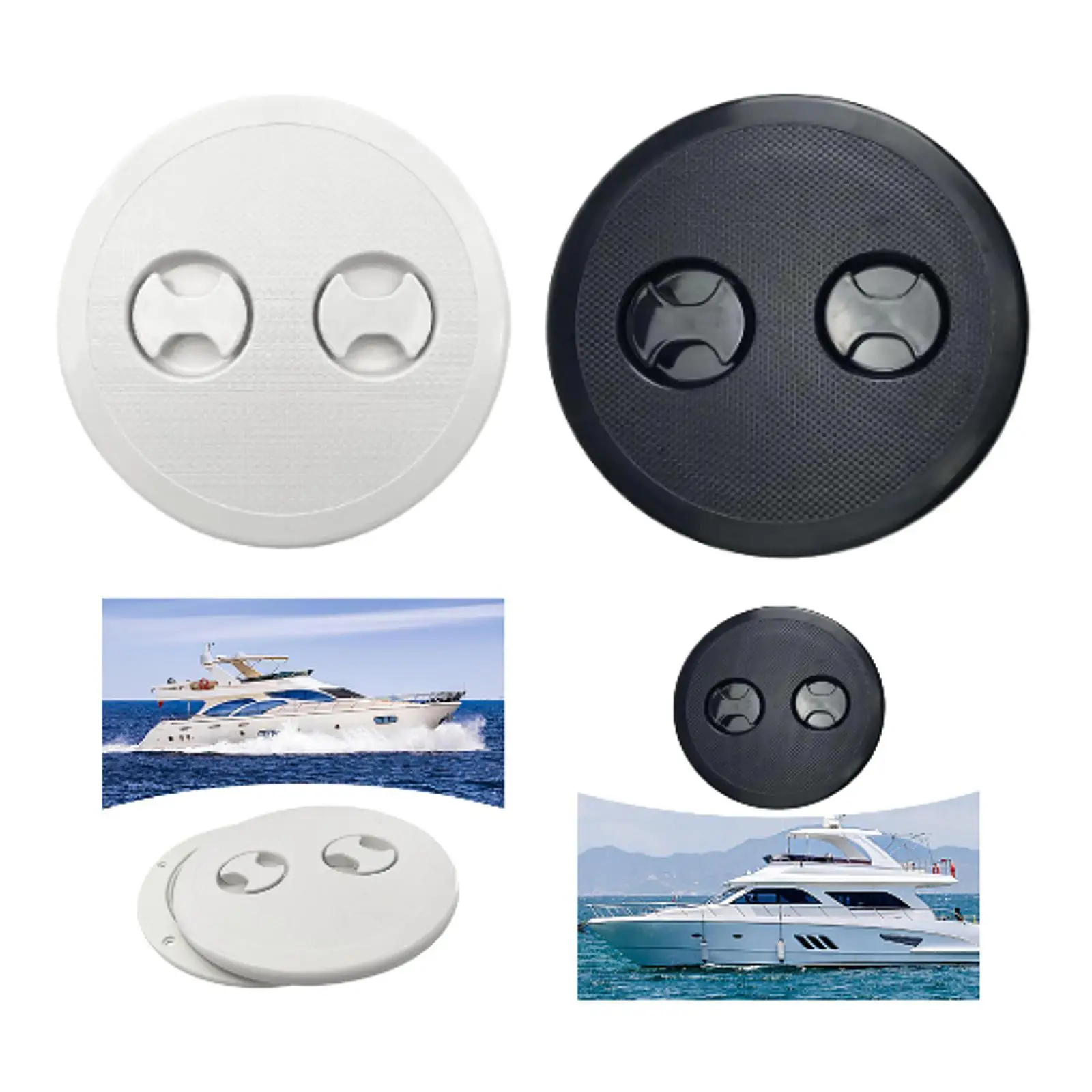 8-Zoll-Bootsdeckabdeckung, runde Inspektionsluke, Marine-Plattenzubehör für Kajak-Yacht-Außeninstallationen
