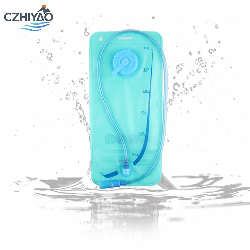 

CZHIYAO 2LFoldable Absorbent Bag Water With Drinking Tube Hiking Cycling Running Camping Mountaineering Lightweight Durable