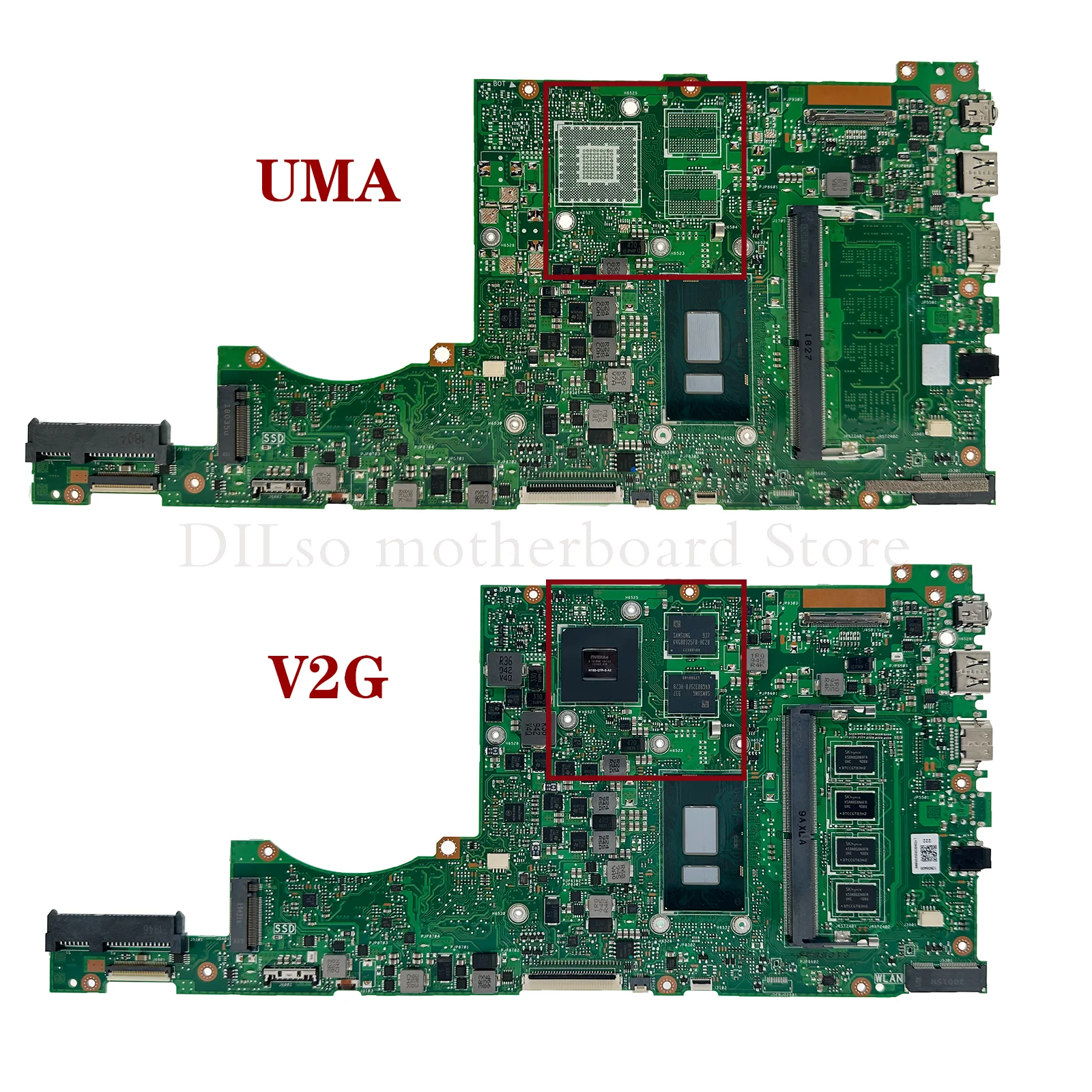 Imagem -03 - Placa-mãe do Portátil Asus Vivobook S4200u S4100u X411uq X411ua X411un Mainboard i3 i5 i7 4gb 8gb de Ram Kefu-x411uv