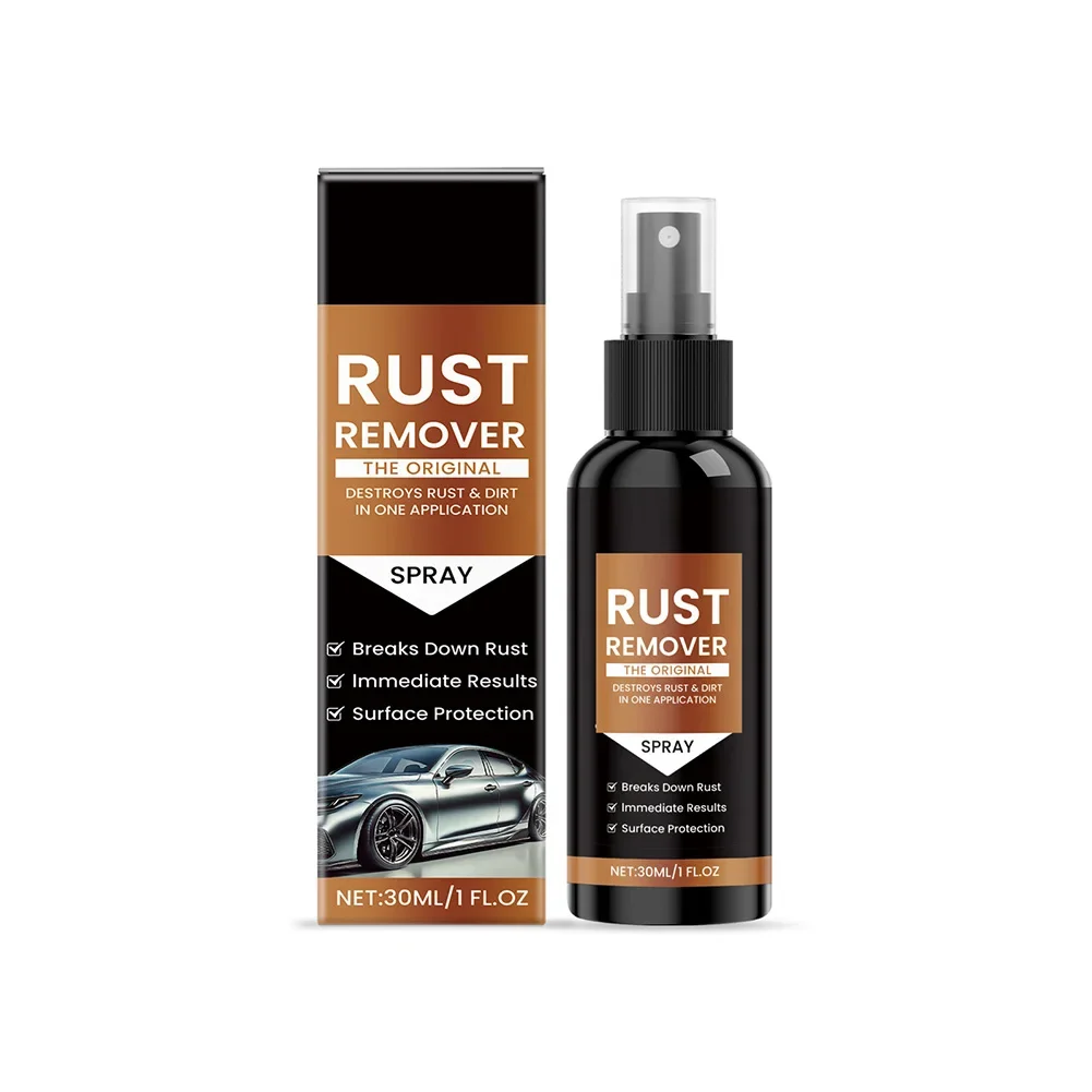 For Vehicles For Appliances Rust Dissolver Metal Cleaner Automotive Care Black Rust Protection Quick-Dry Formula