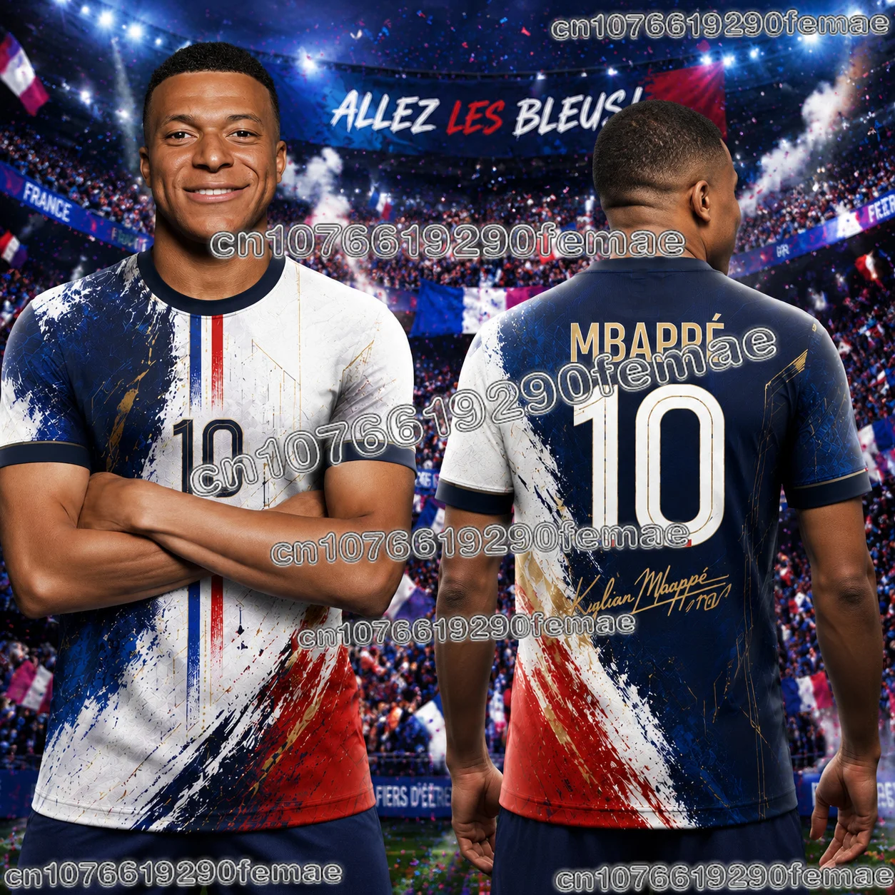 Summer Best Seller Mbappe Fan Football T Shirt Soccer Superstar Special Edition Commemorative Training Jersey Kids Adults