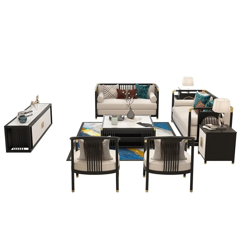 Whole house new Chinese hall Sofa sales office Reception booth Box Club Villa model room Furniture