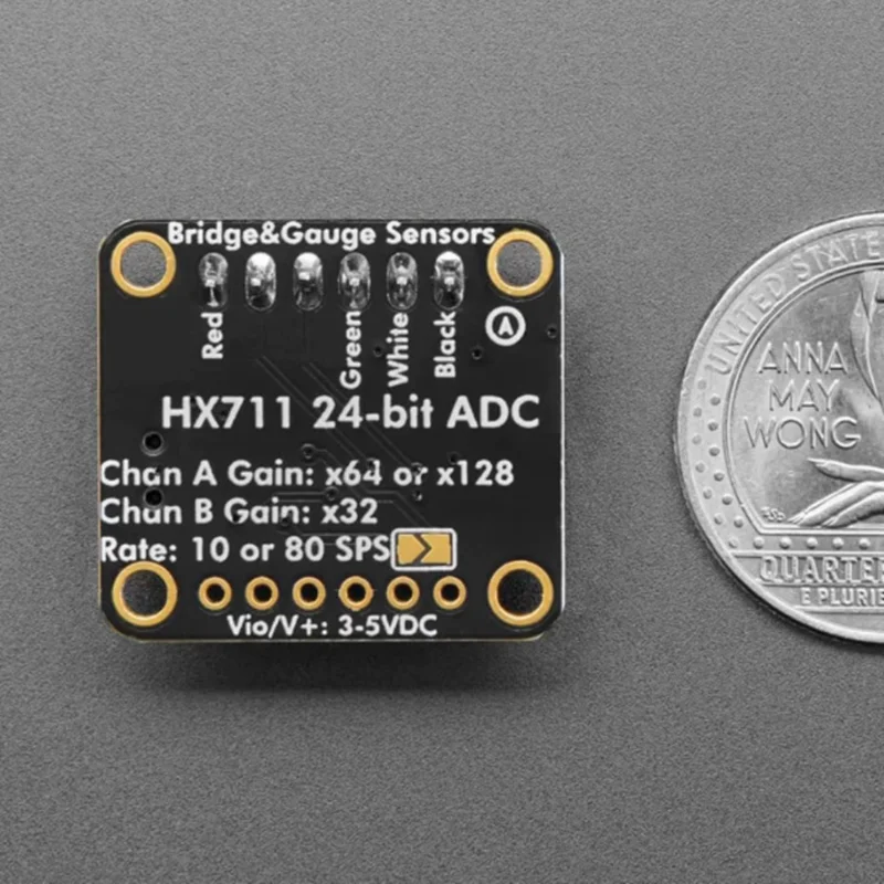 1PCS HX711 24-bit Analog to Digital Conversion Module, Signal Acquisition Board for Load Cell & Strain Gauge Sensor
