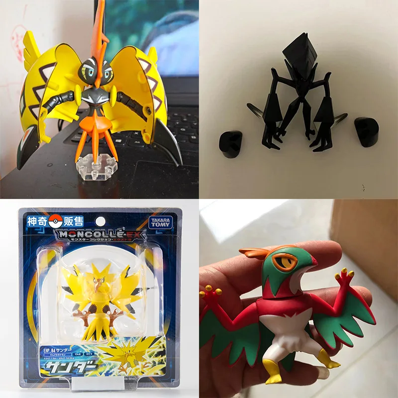 

TOMY Genuine Pokemon Action Figure Tapu Koko Necrozma Hawlucha Zapdos Model Ornament Toys