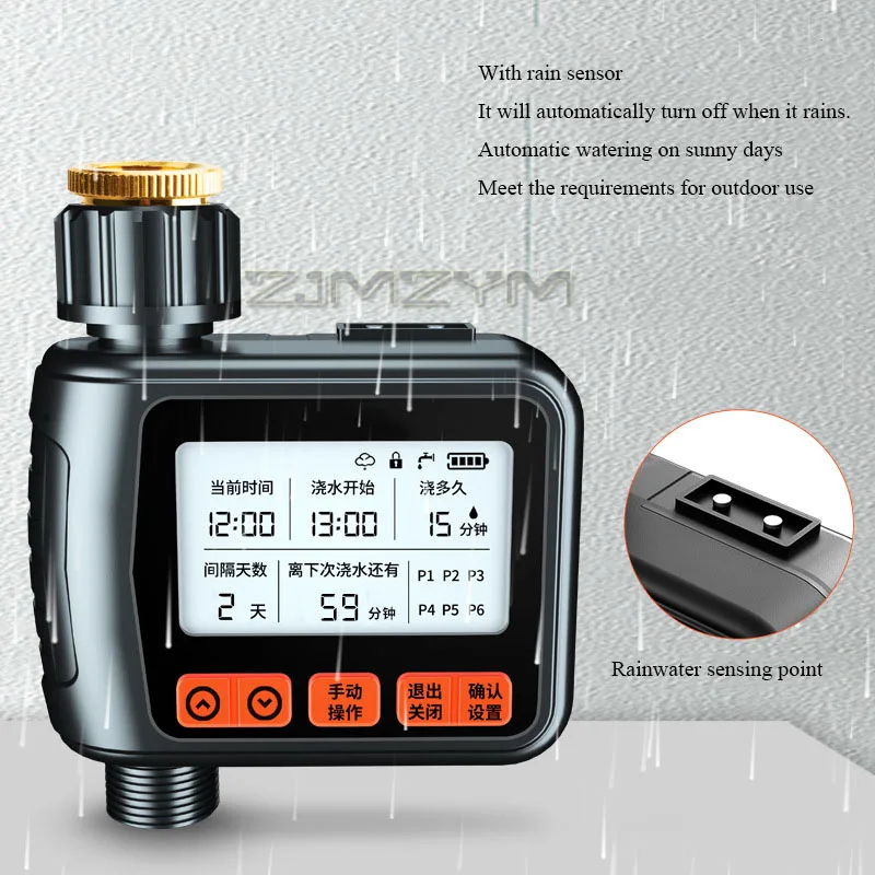 Automatic Watering Timmer Garden Farms Irrigation Timing Valve Spray Control System With Large Screen Convenient For The Elderly